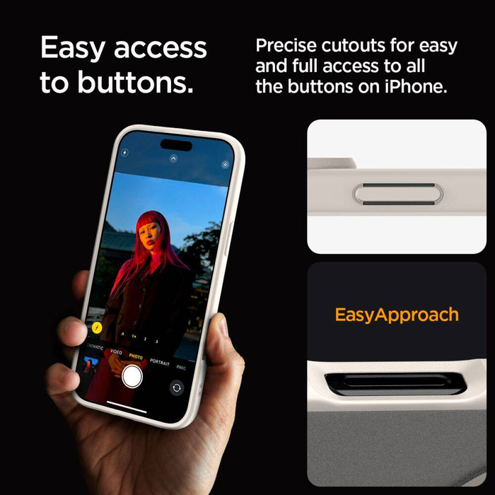 ETUI SPIGEN ULTRA HYBRID MAG MAGSAFE IPHONE 16 PRO MAX FROST NATURAL TITANIUM