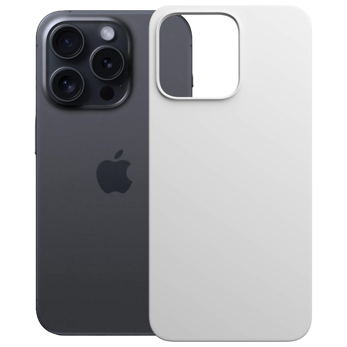 Etui 3MK Hardy MagSilicone do Apple      iPhone 15 Pro Max srebrny