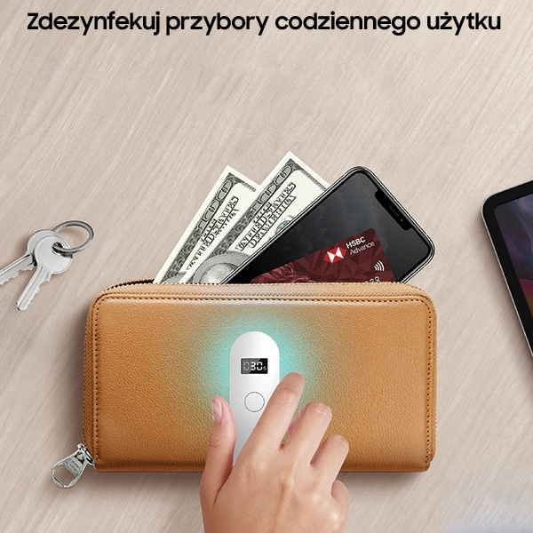 Lampa Dezynfekująca UNIQ LYFRO Beam Mini UV-C Ręczna Sterylizator Biały