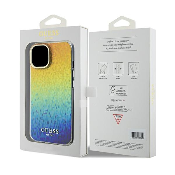 Etui Guess GUHCP14SHDECMI iPhone 14 / 15 / 13 6.1" wielokolorowy hardcase IML Faceted Mirror Disco Iridescent Case