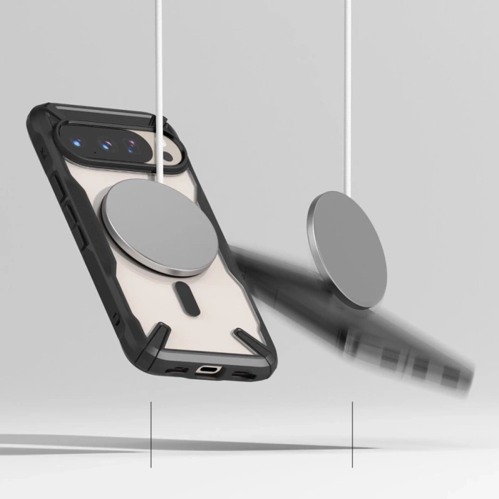 ETUI RINGKE GOOGLE PIXEL 10 / 10 PRO FUSION X MAGNETIC MAGSAFE CZARNE