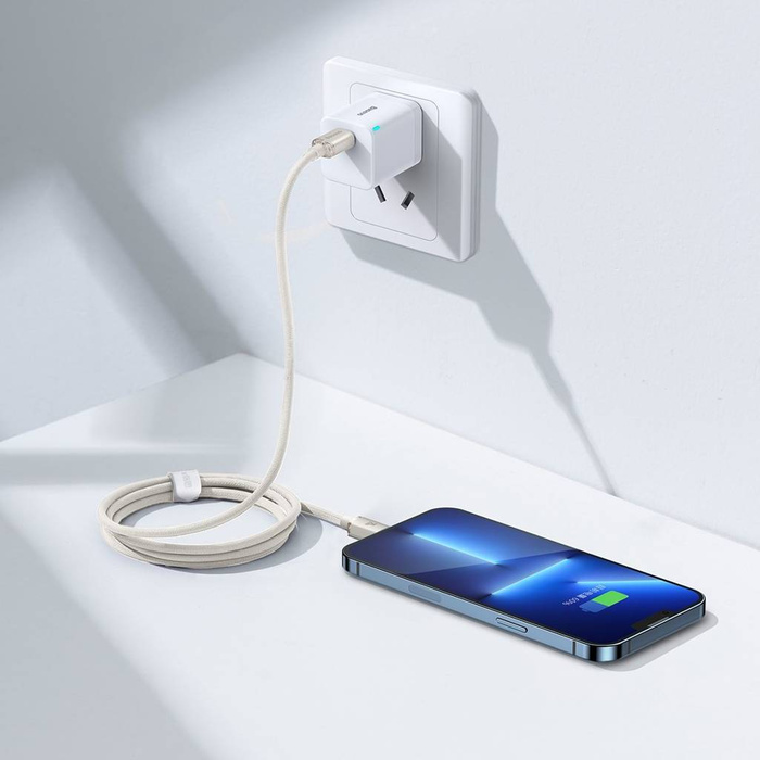 Baseus Crystal Shine Series kabel USB Typ C - Lightning szybkie ładowanie Power Delivery 20W 1,2m różowy (CAJY001304)