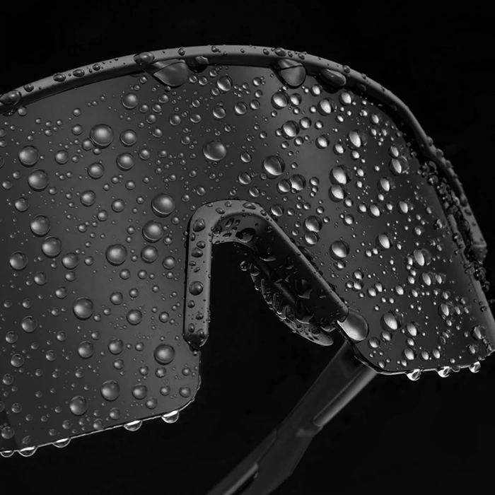 Okulary rowerowe Rockbros polaryzacyjne z ochroną UV i wkładką korekcyjną 14120008006 szare szkła - czarne