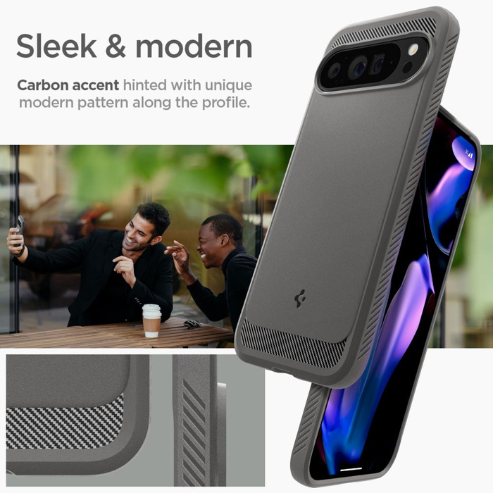 Etui SPIGEN RUGGED ARMOR GOOGLE PIXEL 9 PRO XL MARBLE GREY