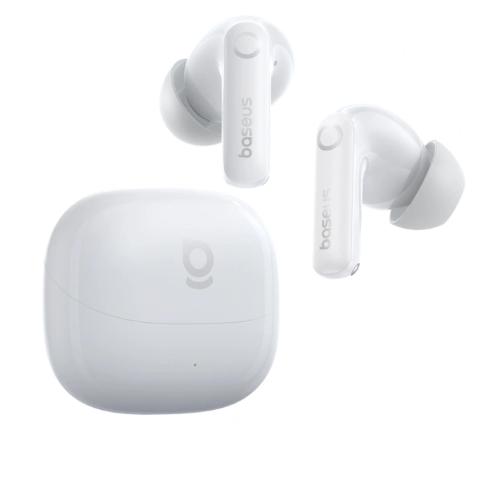 Słuchawki bezprzewodowe Baseus Bass BP1 Pro TWS Bluetooth douszne - białe