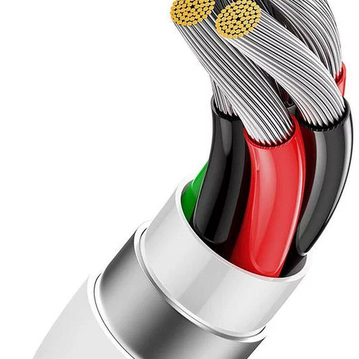 BASEUS kabel USB A do USB-C Length 100W 1,5m biały P10320102214-02