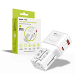 Mobile Origin 35W Travel Adapter, EU/US/UK/AU PW25, white