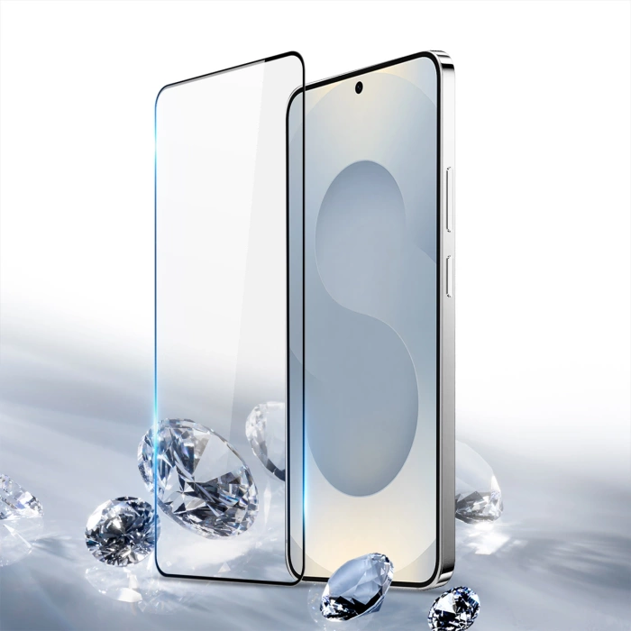 Szkło prywatyzujące Dux Ducis hartowane na Samsung S25+ - z czarną ramką