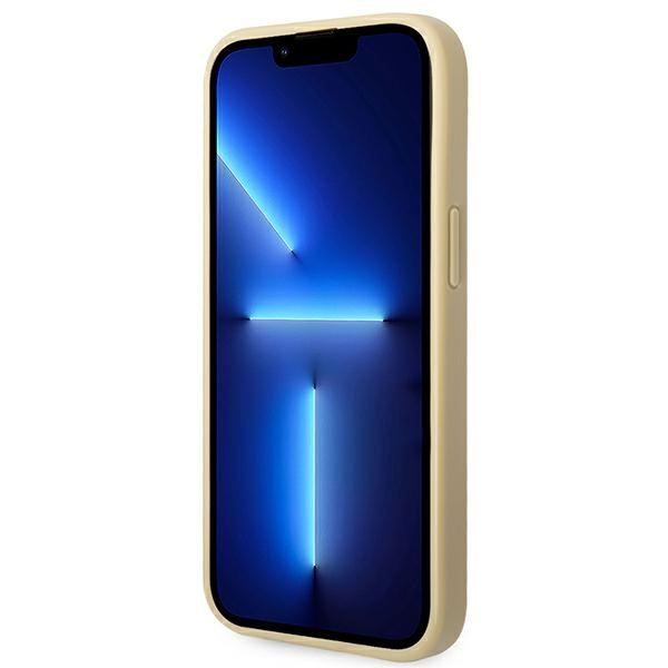 Etui GUESS Apple iPhone 14 Plus Glitter Script Złoty Hardcase