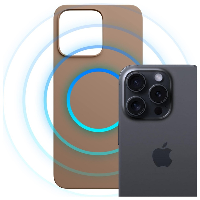 Etui 3MK Hardy MagSilicone do Apple      iPhone 14 Pro Max ciemnozłoty