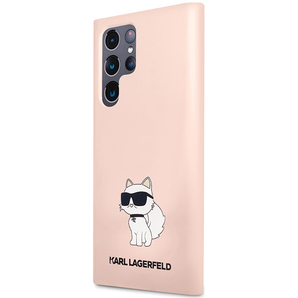 Etui Karl Lagerfeld KLHCS24LSNCHBCP S24 Ultra S928 hardcase różowy/pink Silicone Choupette Case