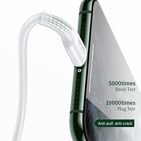 Kabel USAMS USB-C Apple Lightining U43 30W PD 1.2m Biały