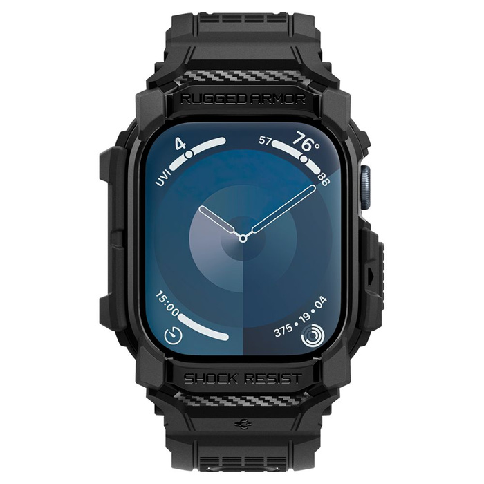ETUI SPIGEN RUGGED ARMOR ”PRO” APPLE WATCH 10 (46 MM) MATTE BLACK
