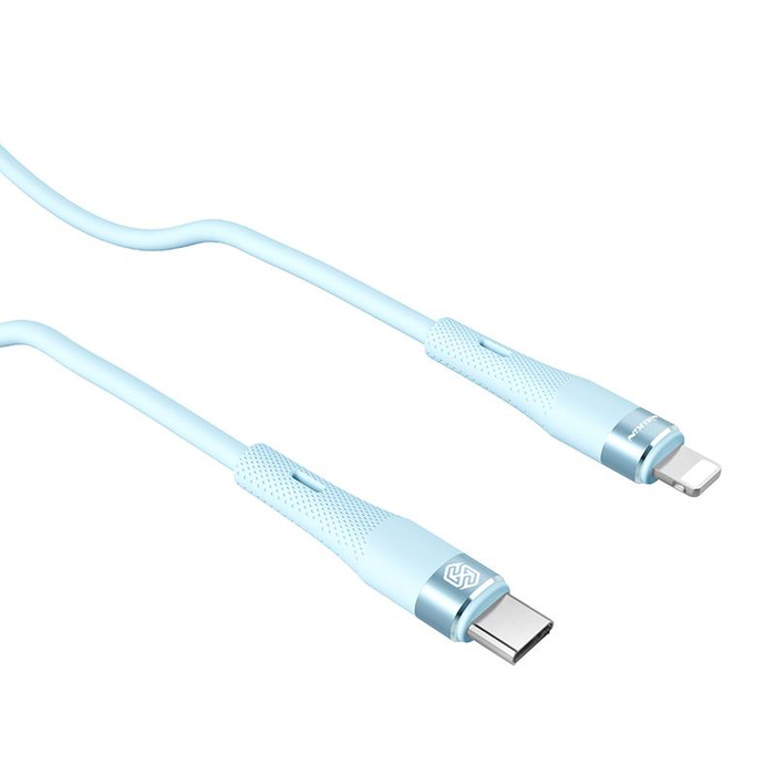 Kabel NILLKIN DATA CABLE FLOWSPEED SILICON TYPE C-LIGHTNING PD 27W, BLUE / NIEBIESK