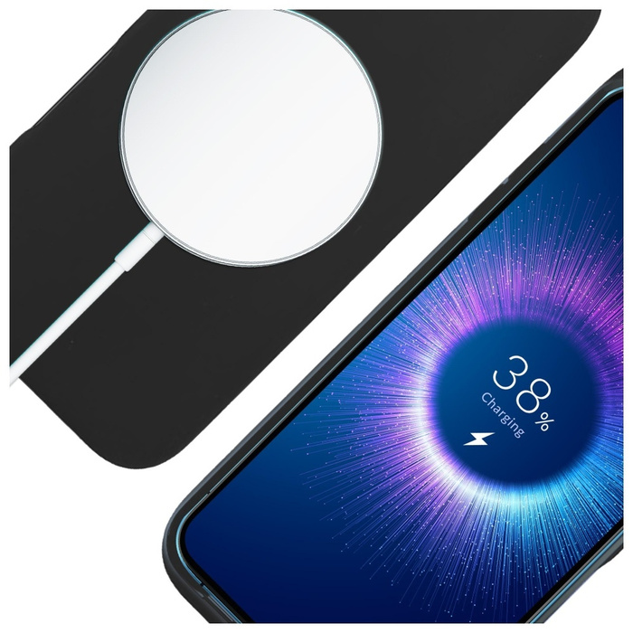 Etui 3MK Hardy MagSilicone do Apple      iPhone 16 grafitowy