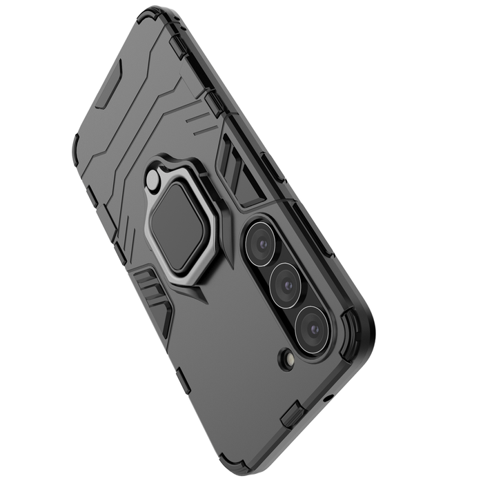Etui Ring Armor Etui Do Samsung Galaxy S23 Pancerny Pokrowiec Uchwyt Magnetyczny Ring Czarne Case
