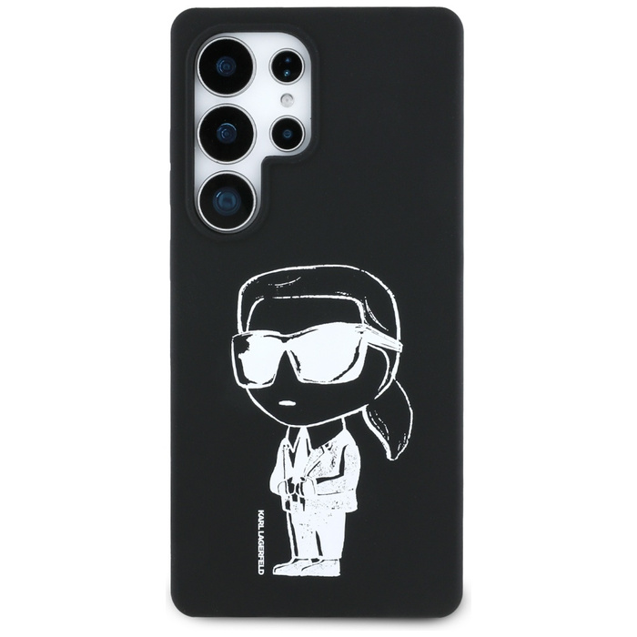 Etui Karl Lagerfeld Silicone Graffiti     Ikonik Printed Logo MagSafe do Samsung Galaxy S25 Ultra czarny