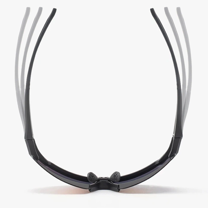 Okulary rowerowe Rockbros polaryzacyjne z ochroną UV i wkładką korekcyjną 14120008006 szare szkła - czarne