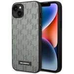 Etui KARL LAGERFELD Apple iPhone 14 Saffiano Mono Metal Logo Szary Hardcase