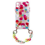 ETUI Color Chain Case żelowe elastyczne etui z łańcuchem łańcuszkiem zawieszką do iPhone 12 wielokolorowy CASE