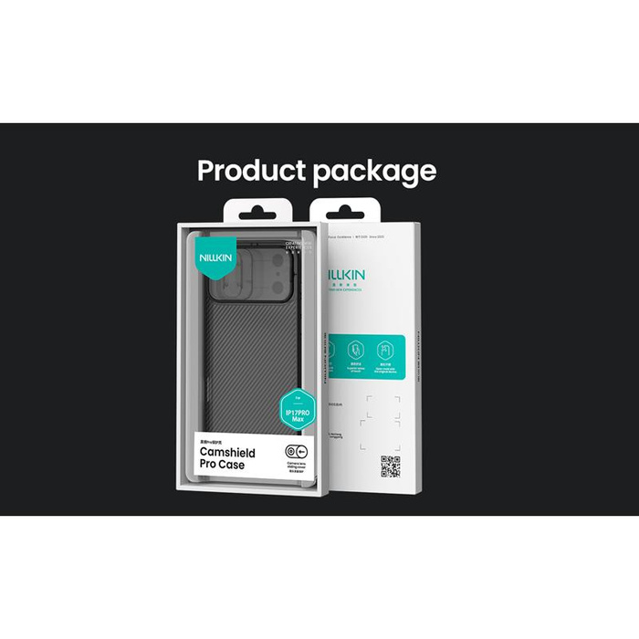 NILLKIN CAMSHIELD PRO IPHONE 17 PRO MAX TRANSPARENT BLACK / PRZEŹROCZYSTY CZARNY