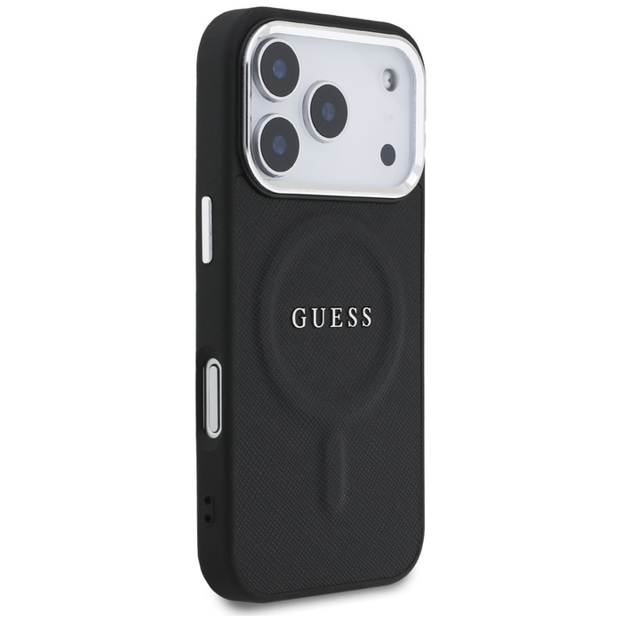 Etui Guess Classic Logo MagSafe do       iPhone 17 Pro czarny