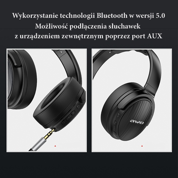 Słuchawki AWEI Bluetooth A780BL Czarny