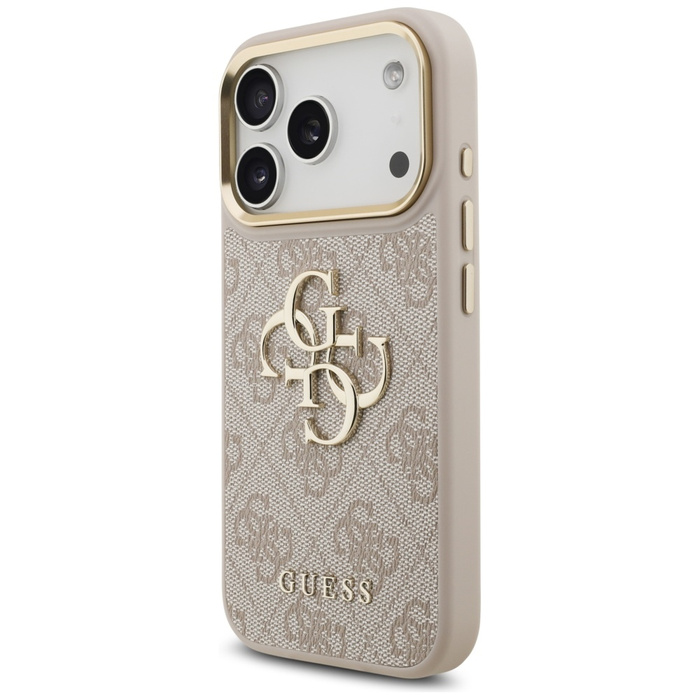 Etui Guess 4G Big 4G Classic Logo Big    Strap Metal Buttons do iPhone 17 Pro różowy