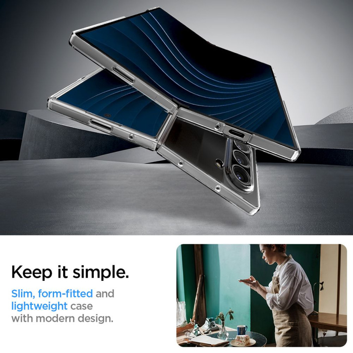 ETUI SPIGEN AIRSKIN SAMSUNG GALAXY Z FOLD 6 CRYSTAL CLEAR