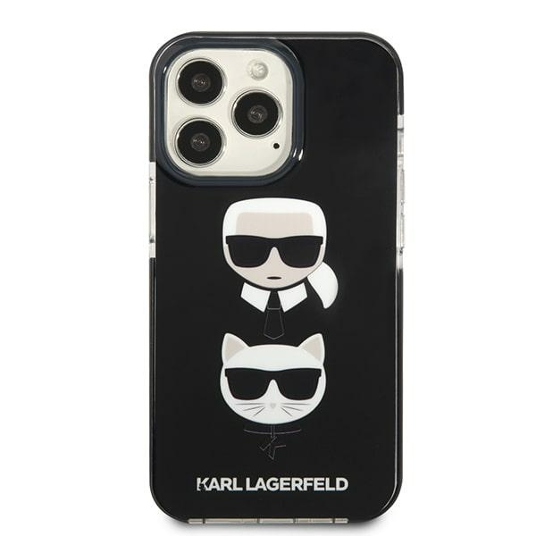 Etui KARL LAGERFELD Apple iPhone 13 Pro Max Karl&Choupette Head Czarny Hardcase
