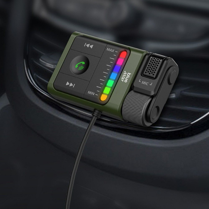 Transmiter samochodowy bluetooth Blue Star Equalizer BT64 czarny