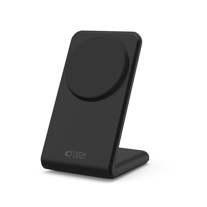 ŁADOWARKA TECH-PROTECT QI15W-A23 MAGNETIC MAGSAFE WIRELESS CHARGER BLACK