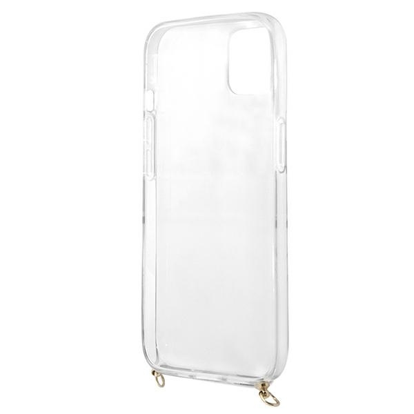 Etui GUESS Apple iPhone 13 Mini Leopard Gold Strap Brązowy Hardcase