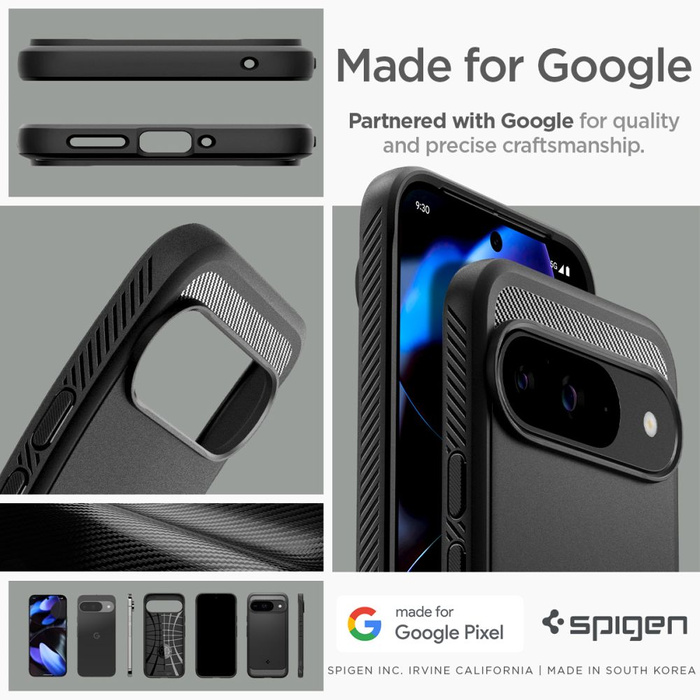 Etui SPIGEN RUGGED ARMOR GOOGLE PIXEL 9 / 9 PRO MATTE BLACK