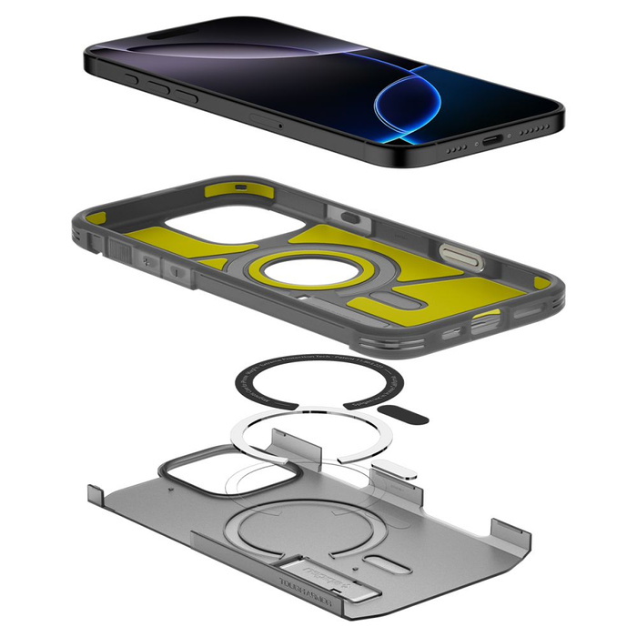 ETUI SPIGEN IPHONE 16 PRO MAX TOUGH ARMOR ”T” MAG MAGSAFE FROST BLACK