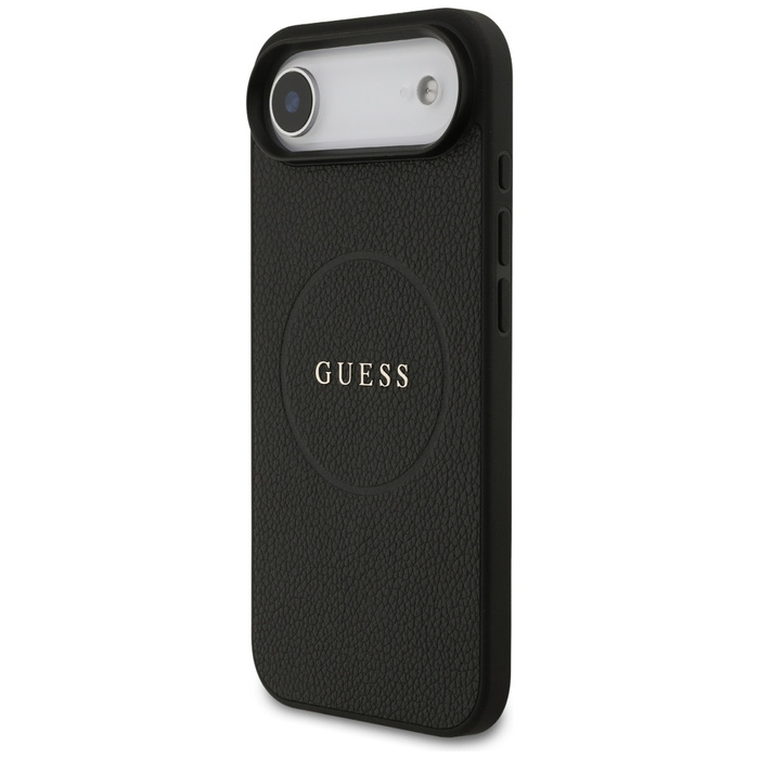 Etui Guess Grained Ring MagSafe do       iPhone 17 Air czarny