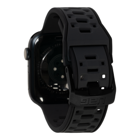 UAG Civilian - silikonowy pasek do Apple Watch 49mm/45mm/44mm/42mm (Apple Watch seria: 1-3 r.42, 4-8, SE, Ultra r.45) (graphite)