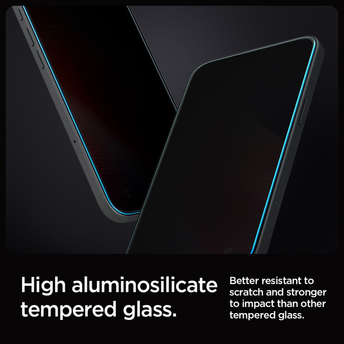 SZKŁO PRYWATYZUJĄCE SPIGEN GLAS.TR ”EZ FIT” 2-PACK IPHONE 16 PRO, 17, 17 Pro PRIVACY