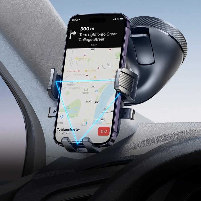 Uchwyt Joyroom JR-OK6 zaciskowy na telefon na szybę - czarny