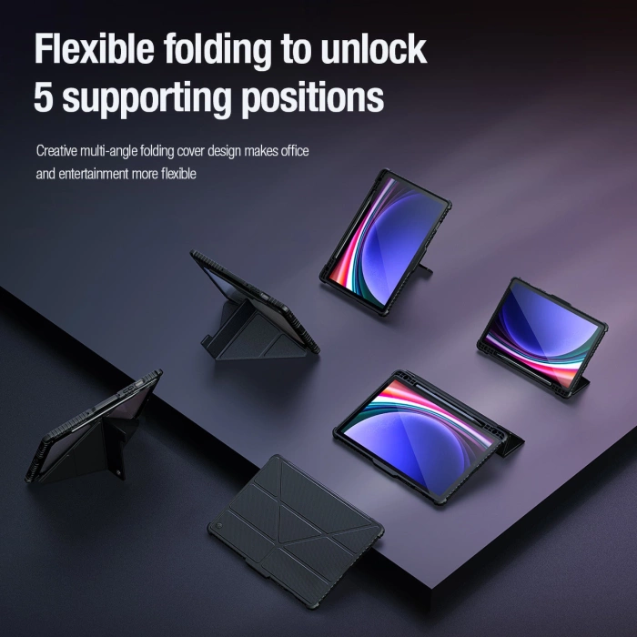 Etui Nillkin Bumper Leather Case Pro na Samsung Galaxy Tab S9 - czarne