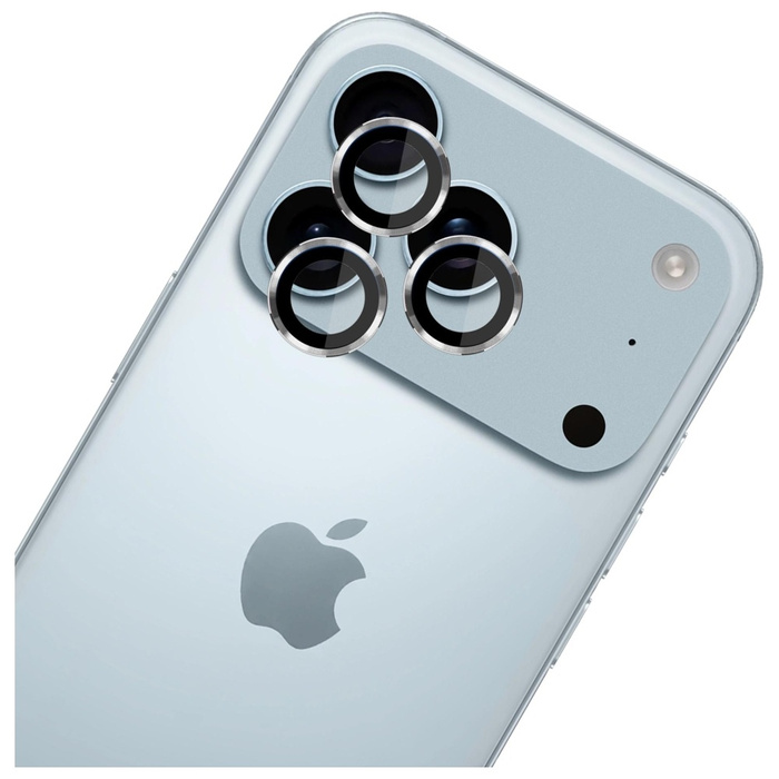 Ochrona na obiektyw aparatu 3MK iPhone 17 Pro /17 Pro Max Lens Protection Pro srebrny