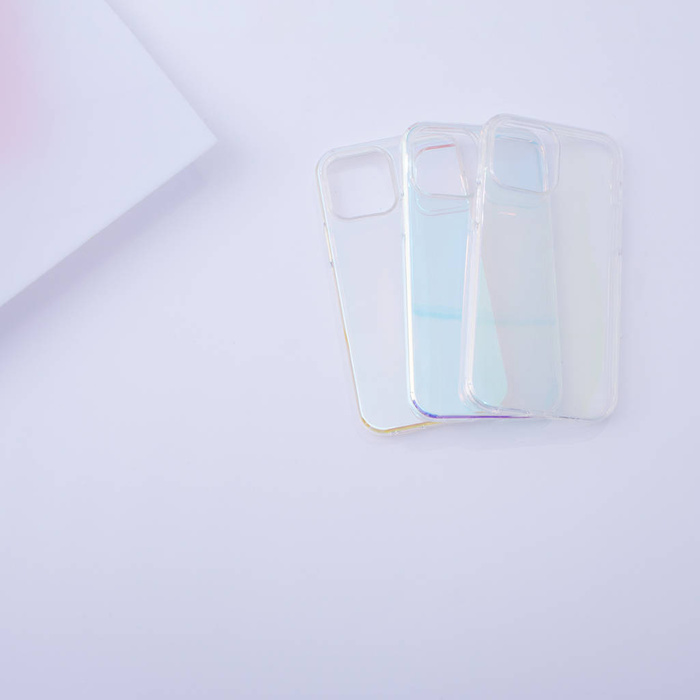 Etui Aurora Case do iPhone 13 żelowy opalizujący pokrowiec fioletowy