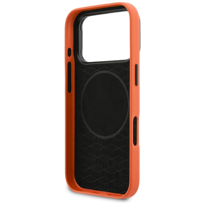 Etui BMW M Metal Logo MagSafe do iPhone  17 Pro Max pomarańczowy