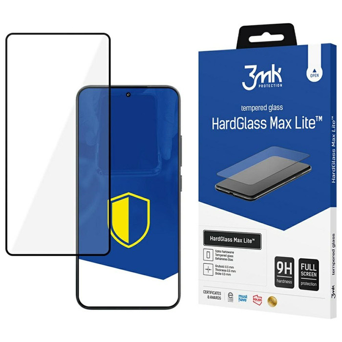 Szkło hartowane 3MK HardGlass Max Lite   do Xiaomi 15 czarny