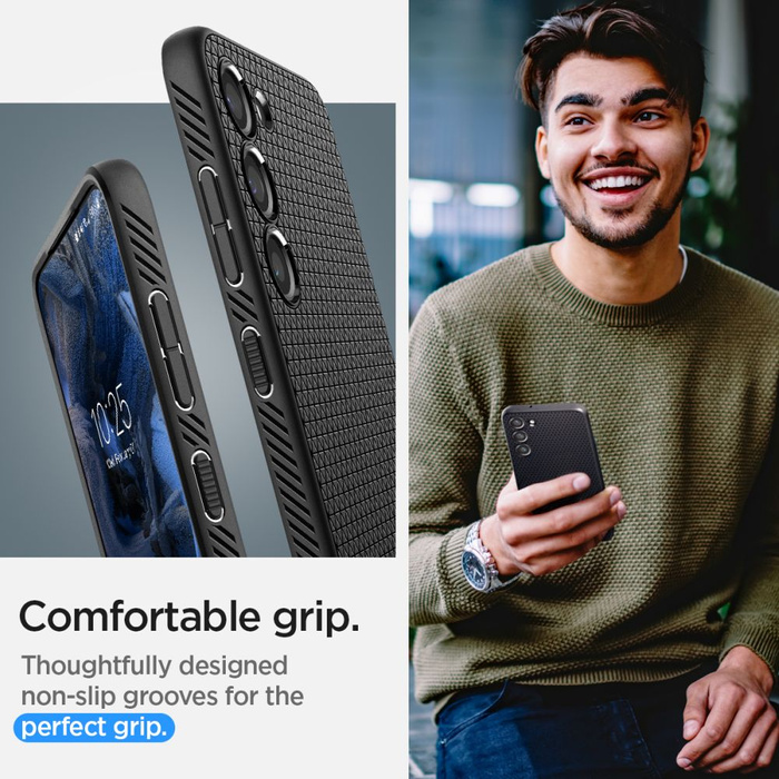 Etui Spigen Liquid Air Galaxy S23 Plus Matte Black Case