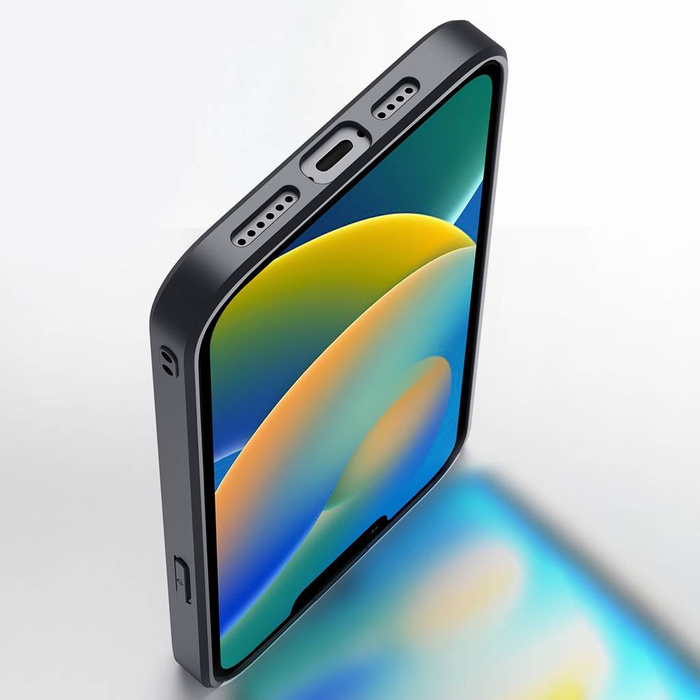 Dux Ducis Fino etui pokrowiec pokryty nylonowym materiałem iPhone 14 Max czarny