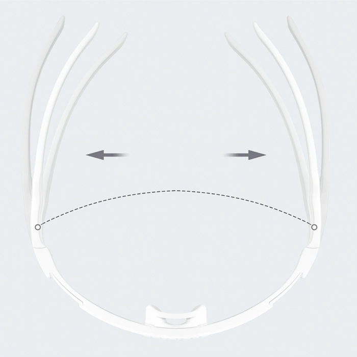 Okulary rowerowe Rockbros polaryzacyjne, z ochroną UV i wkładką korekcyjną - białe