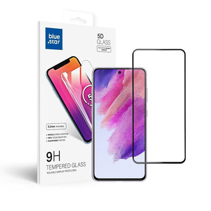 Szkło hartowane do Samsung Galaxy S21 FE (full glue / case friendly) Blue Star 5D czarne