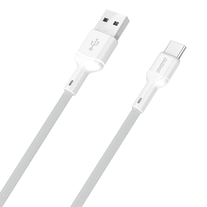 Kabel Dudao L9T 5A USB-A - USB-C 1m - biały
