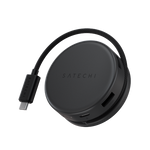 Satechi OntheGo 7-in-1 Multiport Adapter - adapter do urządzeń mobilnych (USB-C PD, 2x USB-A, HDMI 4K, Ethernet, czytnik kart micro/SD) (space black)